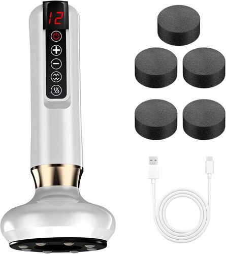 Masseur Anti Cellulite, 12 Niveaux D'intensité & 12 Étages Chauffage Rouge, Appareil Massage Cellulite Pour Ventre, Taille, Jambes, Bras,Appareil Anti Cellulitse Pour Nettoyage Des Méridiens