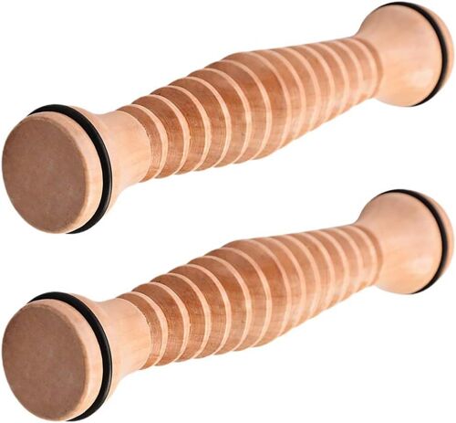 2pièces Masseur De Pied Bois Massage Pour Soulagement Musculaire Et Relaxation À Domicile