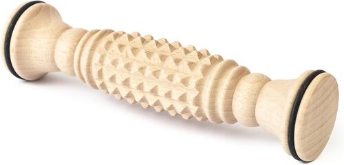 Kal-Accessories Pied Masseur Massage Appareil Rouleau Bois 20 X 5 Cm