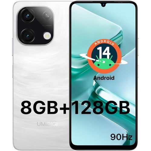 KGABERY-G9T Téléphone Portable Smartphone Android 14 8Go Ram 128Go Rom Tf 1To,6,75 Pouces 90Hz,8Mp 5Mp,Batterie 5000Mah,4G Dual Sim Smartphone,Fingerprint Face Id,2.4G 5G Wifi Gps Otg 2024
