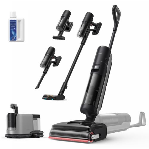 Dreame H15 Mix, aspirateur Eau et poussière 7-en-1, Bras robotique IA, Nettoyage des Bords, 23 kPa, Solution à Rapport Intelligent, Aucun noeud, Lavage à 100°C, séchage 5 Min à 90 °C, à Plat 180°