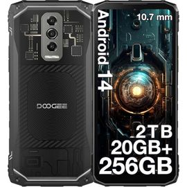 KALSG-Blade10 Ultra 2024 Telephone Portable Incassable,Android 14,20Gb+256Gb/Tf2Tb,6.56¿¿ Écran,50Mp Camera,Ultra-Mince 11 Mm,5150Mah Smartphone Incassable,3 Card /Ip68/69K/Nfc/Otg-Transparent