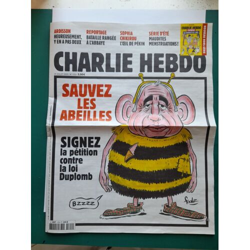 Charlie Hebdo N° 1722 Du 23 Juillet 2025 - "Sauvez Les Abeilles/Signez La Pétition Contre La Loi Duplomb
