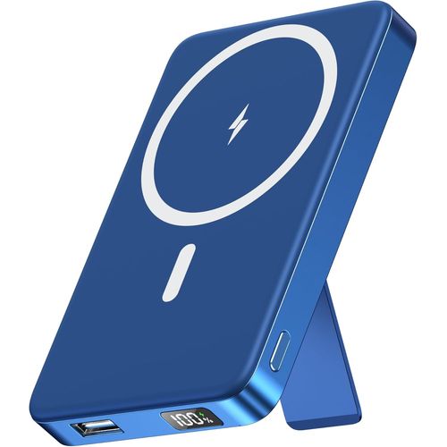 Power Bank Pour Magsafe 10000 Mah, Batterie Externe Magnétique Qi, Charge Rapide Usb-C Pd 20 W, Charge Sans Fil, Affichage Led, Compatible Iphone 16/15/14/13/12 Séries[Z559]