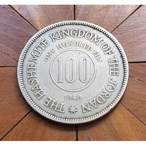 Royaume De Jordanie Monnaie De 100 Fils En Cupronickel - 1949 Ttb+