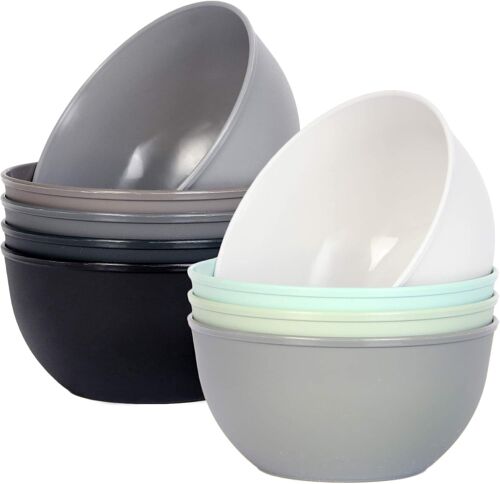 Lot De 9 Petit Bol Plastique,300ml,9 Pieces De Bols Pour Enfant (Couleur Urban)