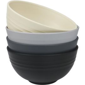 Bol À Céréales Et Soupe,Incassable Et Léger,Bol En Plastique Pour Le Riz,Les Salades Et Les Pâtes