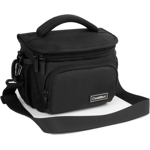 Sacoche pour Appareil Photo Reflex,Sacoche Photo étanche pour Appareil Photo Reflex pour Canon,Nikon,Sony,Fuji Klein DSLR/SLR et Objectif,Noir,S