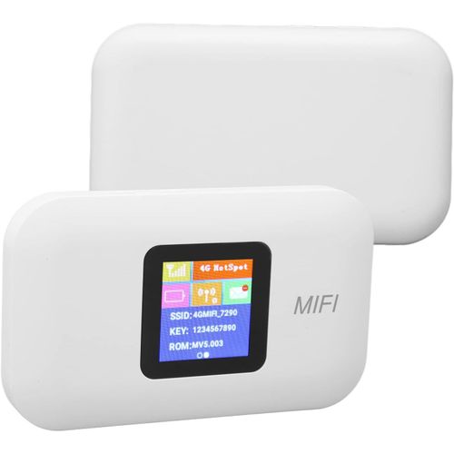 SUBZONAL-Point D'accès WiFi Mobile, Routeur WiFi Portable, Dispositif de Point D'accès WiFi avec Emplacement pour Carte SIM, Prise en Charge de 10 Utilisateurs, 150 Mbps, Batterie 3000 MAh