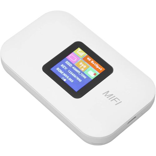 Point D'accès Wi-Fi Portable 4G LTE pour Les Voyages-Mobile avec Emplacement pour Carte SIM,Prise en Charge de 10 Utilisateurs