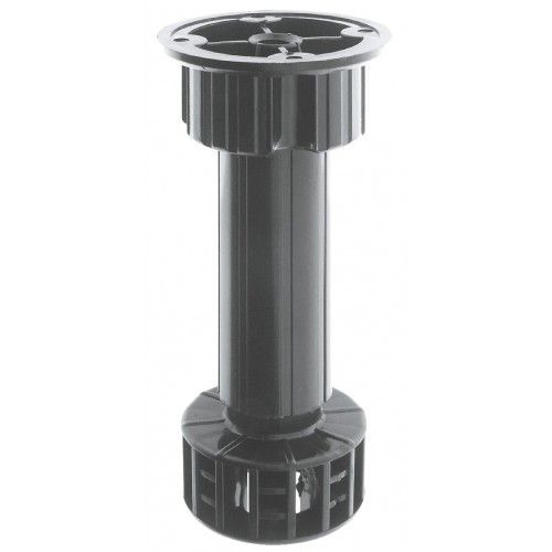 Pieds de meubles en abs avec embase intégrée diamètre 28 mm x4 - hauteur 100 mm CAMAR