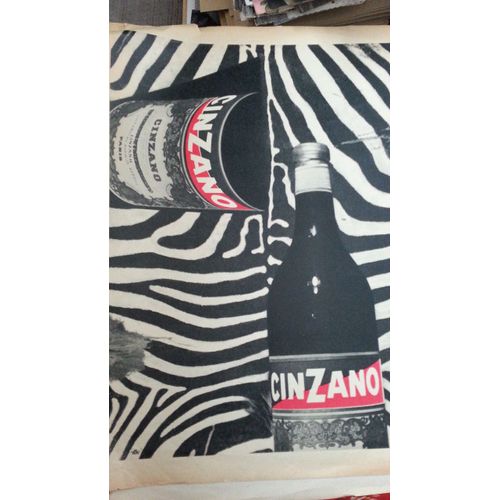 Ancienne Publicité Papier: Cinzano 1957