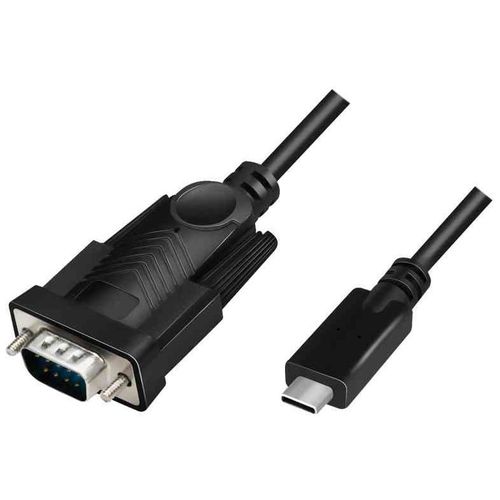 LogiLink Câble adaptateur USB 2.0 (type C) vers série RS232 1,2 m Noir