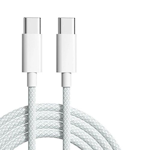 60w 6a Usb Type C À Type C Câble Ligne De Données Pour Iphone 15 16 Samsung Xiaomi Charge Rapide Usb C À C Câble Type C Chargeur De Données.Grey.0.25m