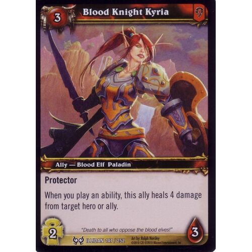 Blood Knight Kyria - Wow - Foil Archive - Illidan - C - 147/252 Vo