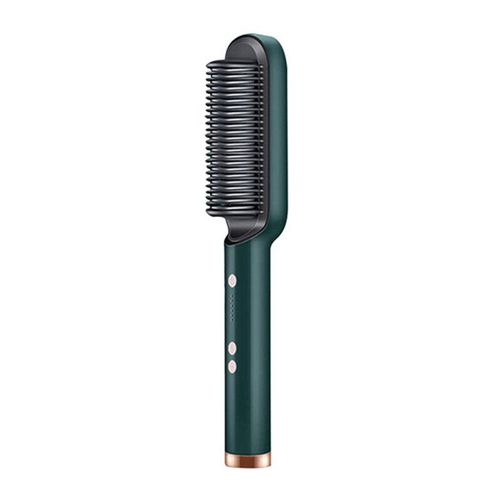 Peigne À Cheveux Professionnel,Brosse,Lisseur De Barbe,Avec Fonction Anti-Brûlure,Peigne À Lisser La Barbe - Type Green
