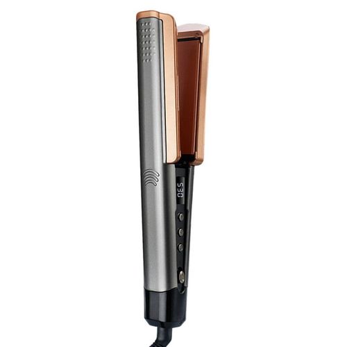 Lisseur De Cheveux Professionnel À Vapeur,Fer Plat Portable,Soins À La Vapeur - Type Gris