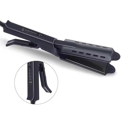 Lisseur De Cheveux Bigoudi Plaque Ptc Peigne Plat Chaud Fer Professionnel Avec Lisseur De Cheveux Temphair Réglable - Type Black
