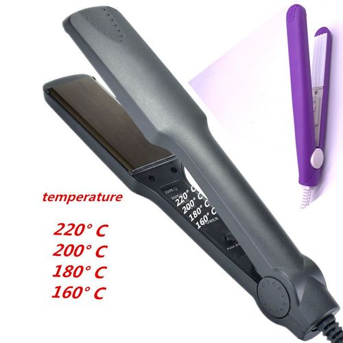 Fer À Lisser Électrique Professionnel,Fer Plat,Échauffement Rapide,Outils De Coiffure,Expédition 2024 - Type Black Purple #A