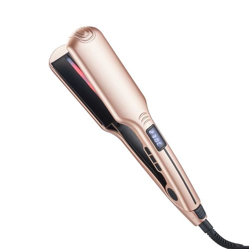 Lisseur De Cheveux Infrarouge Professionnel Ptc Chaleur Affichage Numérique Lcd Multifonctionnel Lissage Presse-Papiers Fer À Friser - Type Pink