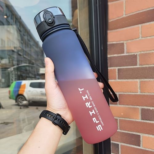 Bouteille D'eau De Sport De Grande Capacité De 800ml,1 Pièce,Anti-Fuite,Tasse En Plastique Colorée,Pour Boire En Plein Air,Voyage,Salle De Sport Portable,Pichets De Fitness - Type Purple-800ml