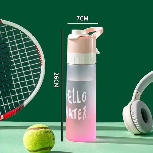 Bouteille D'eau De Pulvérisation De 650ml,Tasse D'eau De Sport De Plein Air,Fitness,Bouteille De Pulvérisation De Grande Capacité,Sans Bpa,Verres De Voyage - Type 650ml Pink-650ml #B