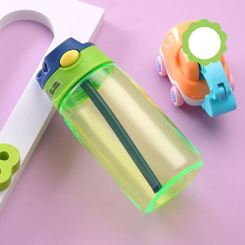 Bouteille D'eau Portable Avec Paille Pour Enfants,Tasse De Fitness Pour Filles,Voyage,Hi Gym Sports,Été,Eau Froide,Jus,480ml - Type Green-480ml