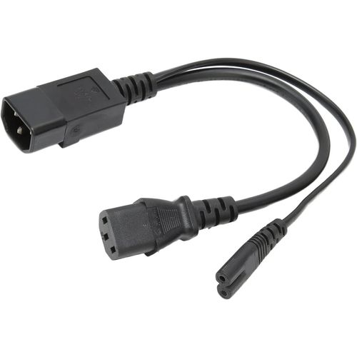 32CM Power Supply Extension Cable IEC320 C14 Male to C13 C7 Female 10A 250V for Barcode Machines Scanners Electronic Scales Projector Desk Lamps