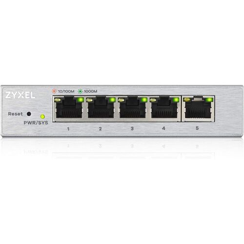 Switch 5 Ports Gigabit Web Manageable, Garantie a vie [GS1200-5]