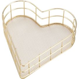 Ershi-Panier De Rangement En Métal En Forme De C?ur Panier De Finition En Treillis Métallique Pour Maison, Bureau, Chambre, Salle [3298]