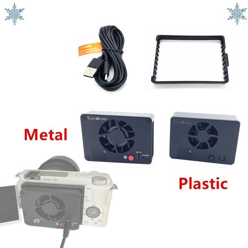 ore-Religions de caméra de ventilateur de refroidissement pour ZV-E10 Sony A7IV FX30 ZV-E1 A6700 A7CII A7SIII A7SM3 A7figured A7C2 ZVE10 ZVE1 ZV1 II Refroidisseur ZV-1F