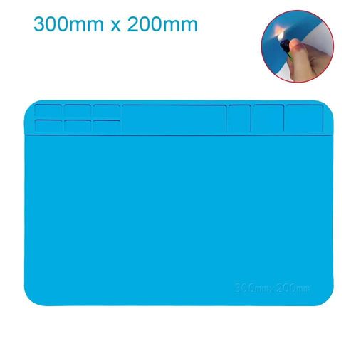 ore-Tapis magnétique tapis de travail en Silicone tapis de Station de soudure résistant à la chaleur 932 ° F antistatique pour la réparation de montres d'ordinateur portable de téléphone électronique
