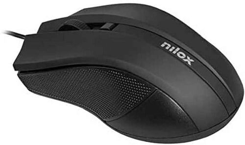 Nilox USB 1600DPI Souris Noire Optique