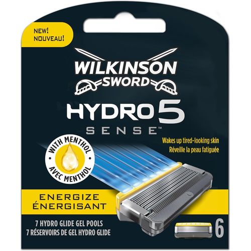 Wilkinson - Hydro 5 Energize - Lames De Rasoir Pour Homme - Pack De 6 