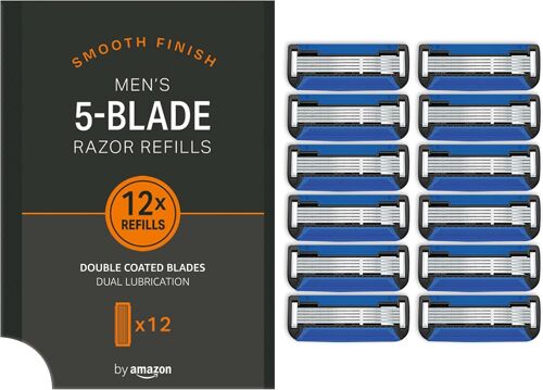 Recharges De Rasoir À 5 Lames Pour Homme, 12 Piéces 