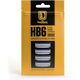 HeadBlade Lot de 4 têtes de rasoir 6 lames