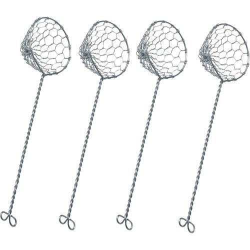 ERYI-Set De 4 Passoires À Fondue Tamis, Passoire À Fondue En Acier Inoxydable 22,5 Cm, Acier Inoxydable 18/10, Accessoires Pour Hot Pot, Panier À Fondue Pour Légumes, Poisson Et Viande