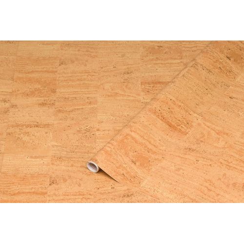 SJZG-Papier Adhésif Pour Meuble Effet Bois Liège - Film Autocollant Décoratif Rouleau Vinyle - Pour Cuisine, Porte, Table - Décoration Revêtement Peint Stickers Collant - 45 Cm X 2 M