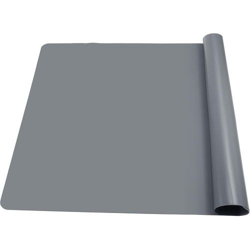 Eryi-Tapis Silicone Grand 70 X 50cm, Antidérapant Et Résistant À La Chaleur, Pour Table Et Plan De Travail Cuisine, Resine Epoxy (Gris)