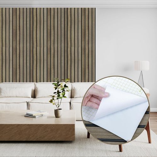 SJZG-Papier Peint Adhesif Mural, Papier Adhesif Pour Meuble Bois, 3D Panneaux Vinyle Autocollant Imperméable Pour Décor Cuisine Table Placard Porte Tiroir Stickers Meuble 30Cm X 200Cm