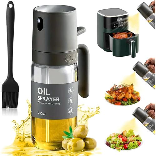 Eryi-Pulvérisateur D'huile Pour Cuisine Et Friteuse D'air 250 Ml Spray Cuisine Anti-Goutte, Pulverisateur Huile Cuisine, Bouteille Huile Pour Cuisiner,Griller,Cuire Au Four