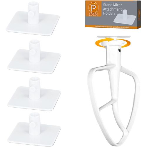 Aid Blender Mounting Brackets Compatible with Aid Mixer Accessories (White)