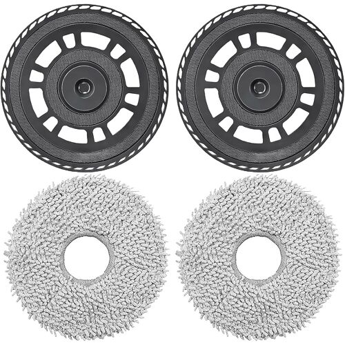 Lingettes avec support accessoires pour L10s Pro Ultra Heat,X40 Ultra,X40 Master,L40 Ultra,L20 Ultra Robot aspirateur,Chiffons de vadrouille plaques de rechange pièces de rechange