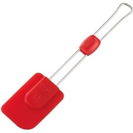 Spatule De Pâtisserie En Silicone,Spatule Patisserie,Spatule Silicone,Spatule Cuisine,Accessoire Pâtisserie,Silicone,Acier Inoxydable,Rouge,26,5 Cm
