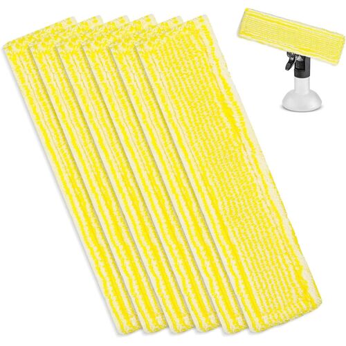 KALANKA-6 Pcs Chiffons de Nettoyage en Microfibre pour Karcher Bonnette Microfibre Lingette pour Lave Vitre Karcher WV2 WV5 WV6 Plus Premium pour Nettoyeur Vitre Aspirateur de Fenêtre Accessoires