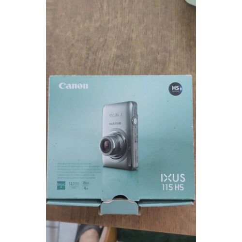 Boîtier original pour appareil-photo Canon Ixus 115HS (PKE) IXUS115HS Avec mode d'emploi et disques d'installation sur Pc et câbles USB et audio / vidéo