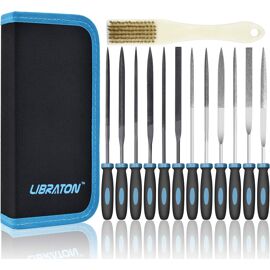 SUBZONAL-Libraton Lime Diamant, Limes pour Métal, Jeu de Limes Aiguille, Limes à Aiguilles 13 Pièces, Mini de Limes pour Métaux, Bois et Plastiques