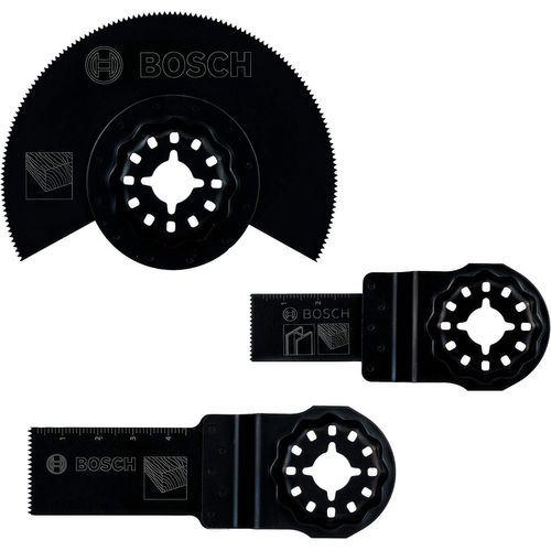 KYAOAYO-Accessories 2607017323 Set De 3 Lames Pour Outil Multifonction Accessoire St ck - Noir