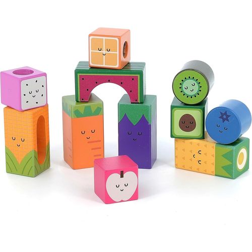 ERYI-- Cubes Sonores Fruits - Andy Westface - Jouet D'Eveil Original En Bois - Découverte Des Sons - Méthode Montessori - Pour Enfants À Partir De 18 Mois
