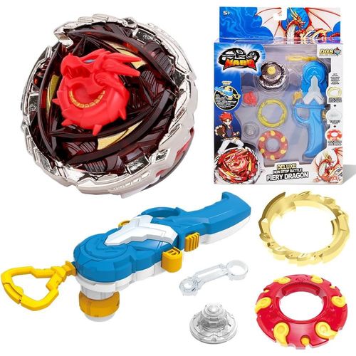 ERYI-Toupie Jouet Enfant Garçons 5 6 7 8 9 10 11 12 Ans Garcon Fille Cadeau,Non-Stop Battle Deluxe-Fiery Dragon
